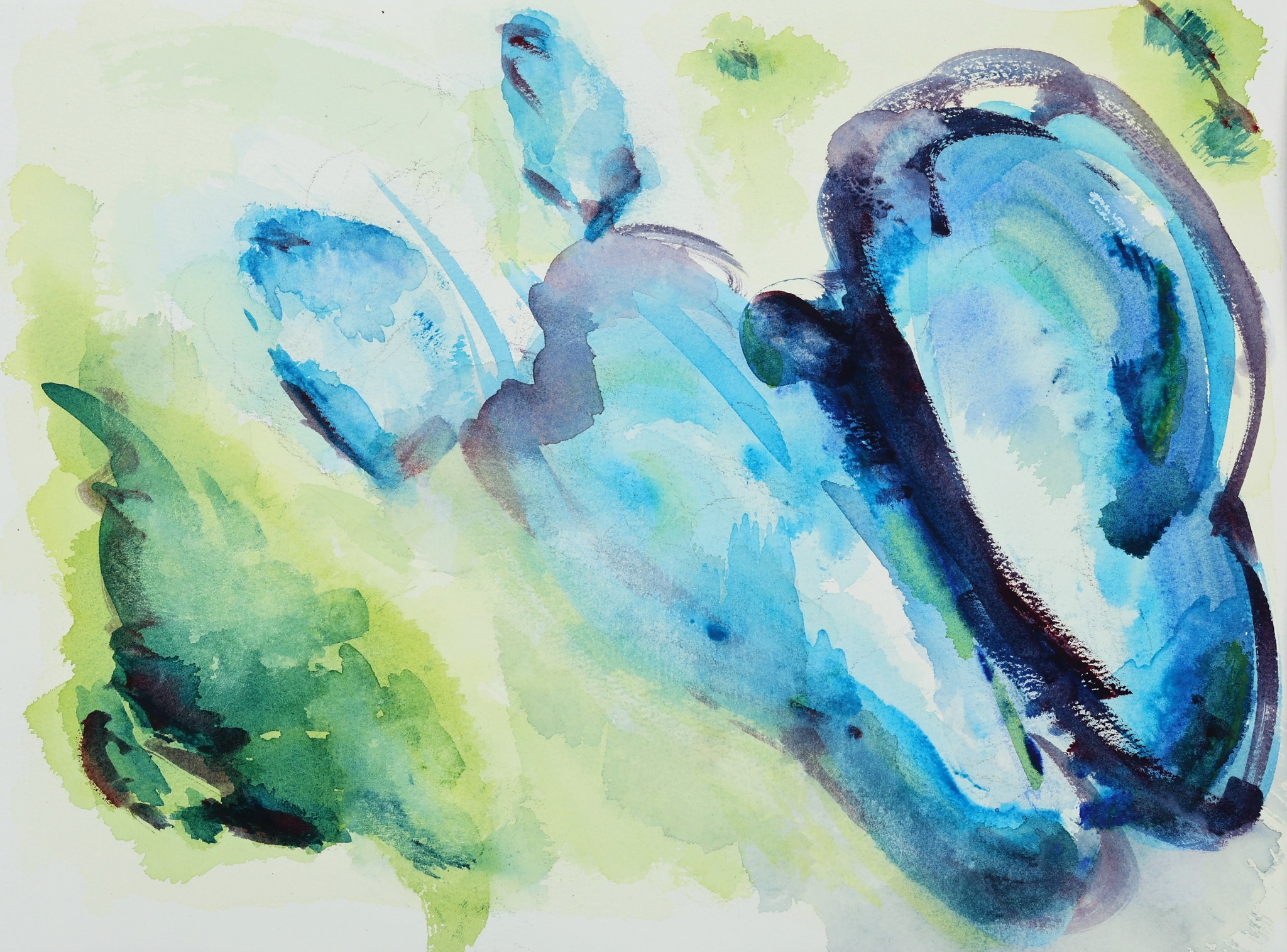 Bewogen, aquarel van 𒀭Toon